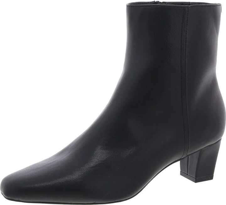 CARLIE Womens Laceless Faux Leather Ankle Boots