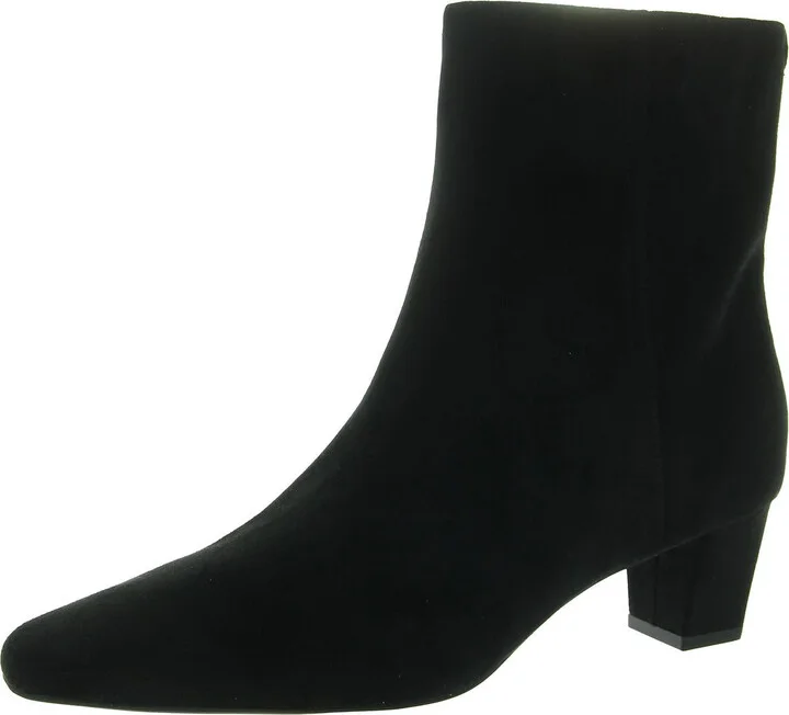 Carlie Womens Zipper Faux Suede Booties