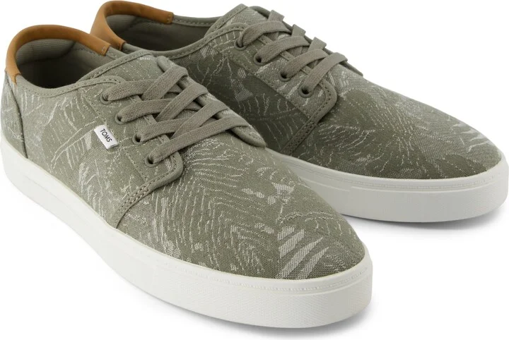Carlo 2.0 Lace-Up Sneaker Vetiver Grey Tropical Jacquard - Image 2