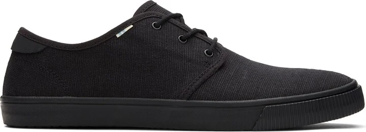 Carlo All Black Heritage Canvas Lace-Up Sneaker