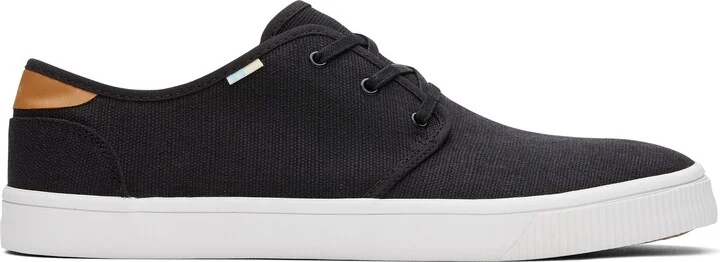 Carlo Black Heritage Canvas Lace-Up Sneaker