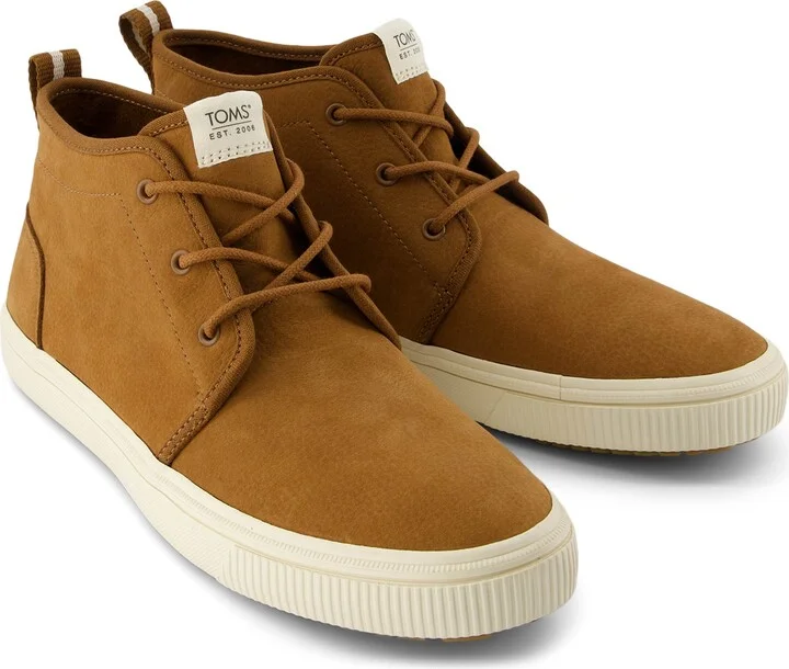Carlo Mid Terrain Walnut Water Resistant Leather Sneaker - Image 3