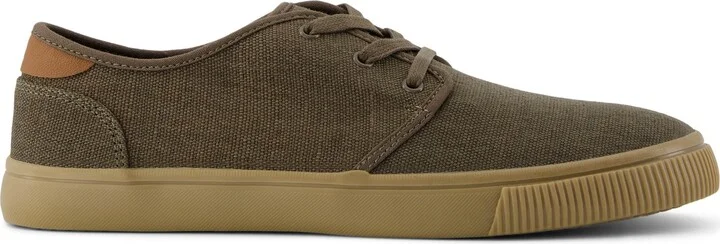 Carlo Olive Heritage Canvas Lace-Up Sneaker