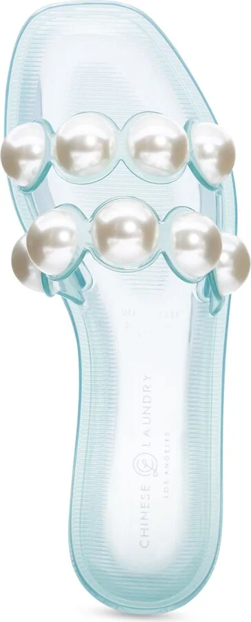 Carlo Pearly Double Strap Slide Sandal - Image 4