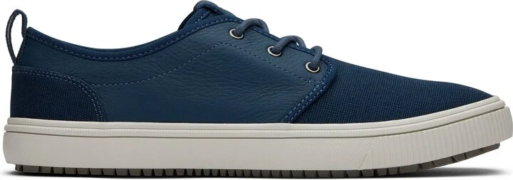 Carlo Terrain Blue Leather Water Resistant Sneaker