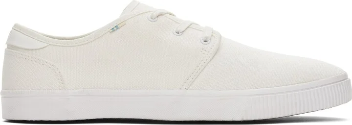 Carlo White Canvas Lace-Up Sneaker