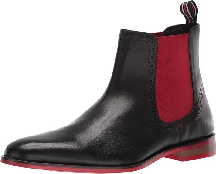 Carlos by Carlos Santana Mantra Chelsea Boot Men's Shoes Black Calfskin Leather : 7 D - Medium - Image 2