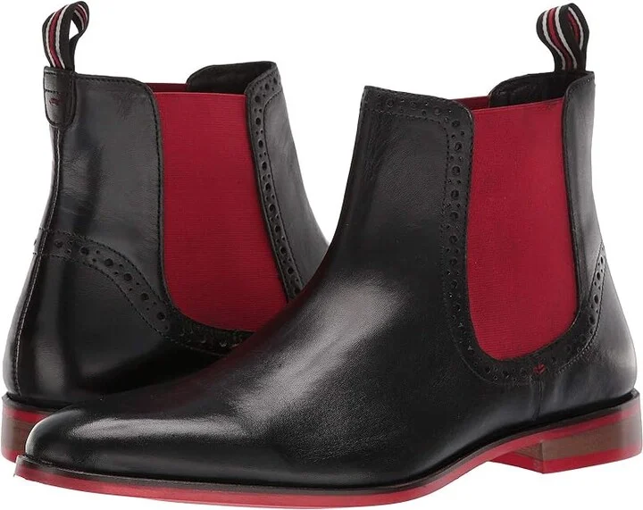 Carlos by Carlos Santana Mantra Chelsea Boot Men's Shoes Black Calfskin Leather : 7 D - Medium