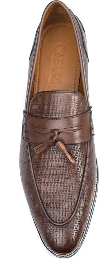 Carlos by Carlos Santana Men's Garcia Tassel Penny Loafers - Image 4
