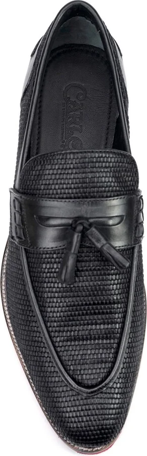 Carlos by Carlos Santana Men's Garcia Tassel Penny Loafers - Image 8