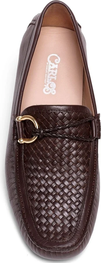 Carlos by Carlos Santana Men's Malone Interweave Leather Slip-On Driving Loafers - Image 4
