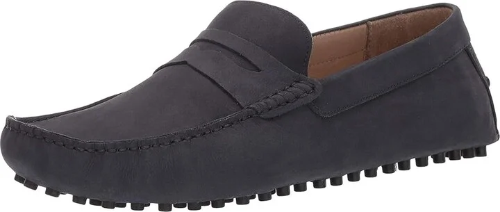 Carlos by Carlos Santana Ritchie Driver Loafer Men's Shoes Navy Calf Nubuck : 13 D - Medium, Leather - Image 2