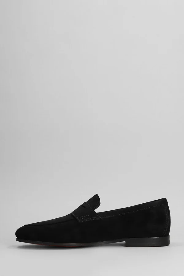 Carlos Loafers In Black Suede - Image 3