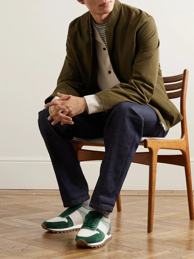 Carlos Panelled Suede Sneakers - Image 2