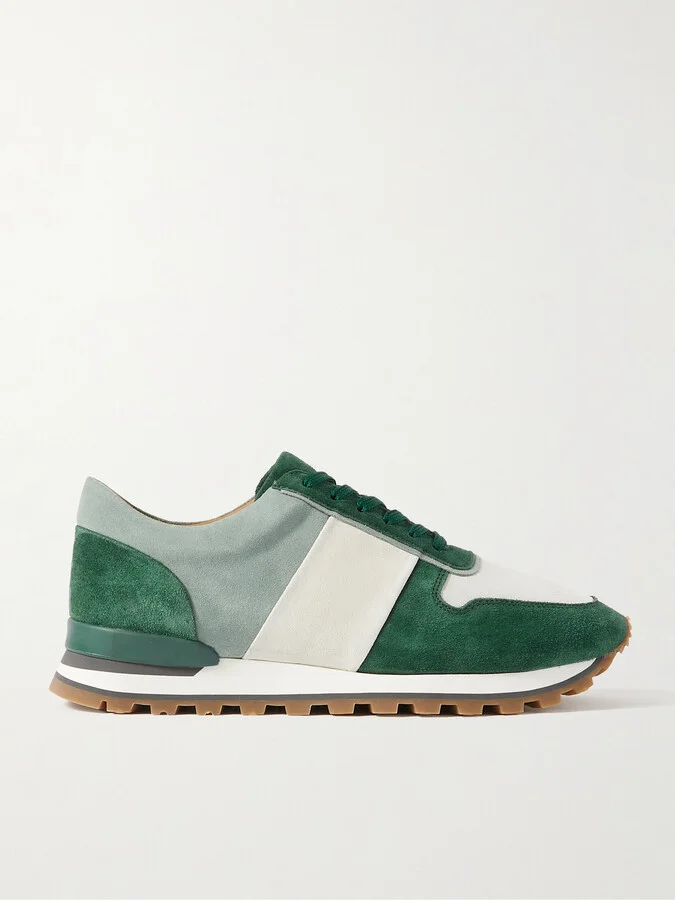 Carlos Panelled Suede Sneakers