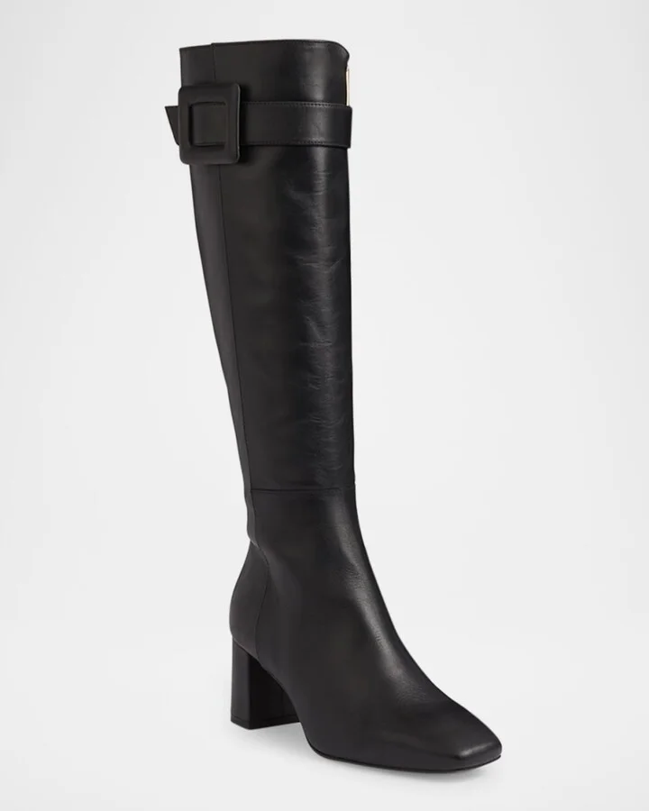 Carlotta Covered-Buckle Knee Boots - Image 2