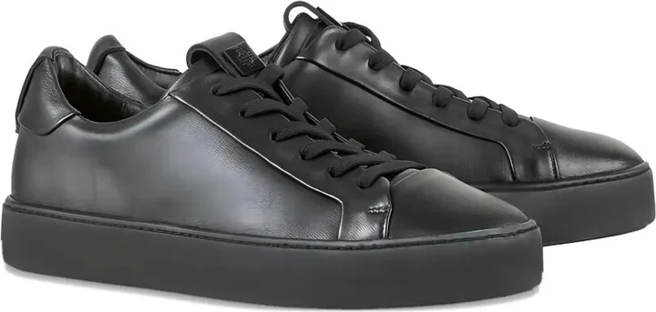 Carly leather lace-up sneakers - Image 2