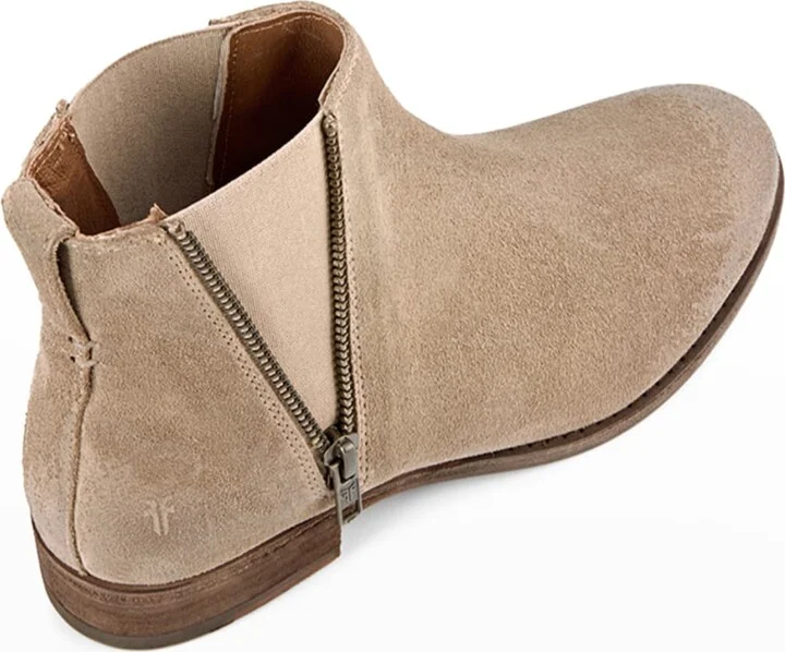 Carly Leather Zip Chelsea Booties - Image 3
