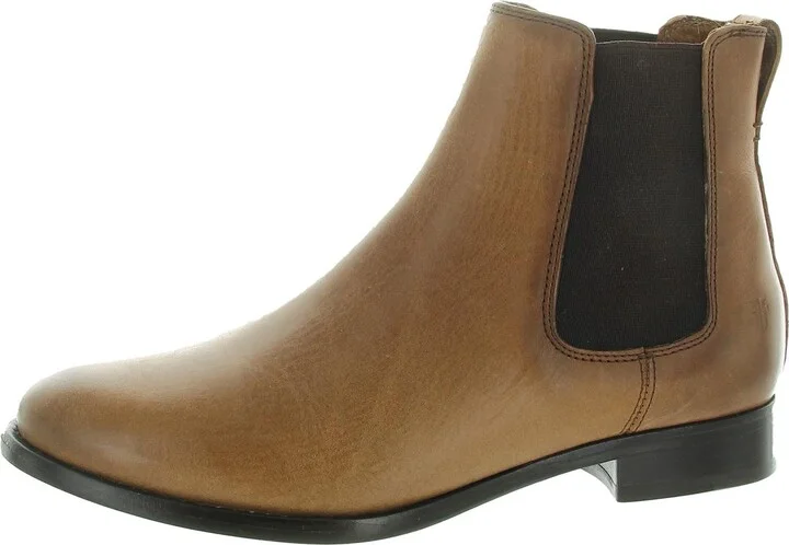 Carly Womens Mixed Media Chelsea Boots