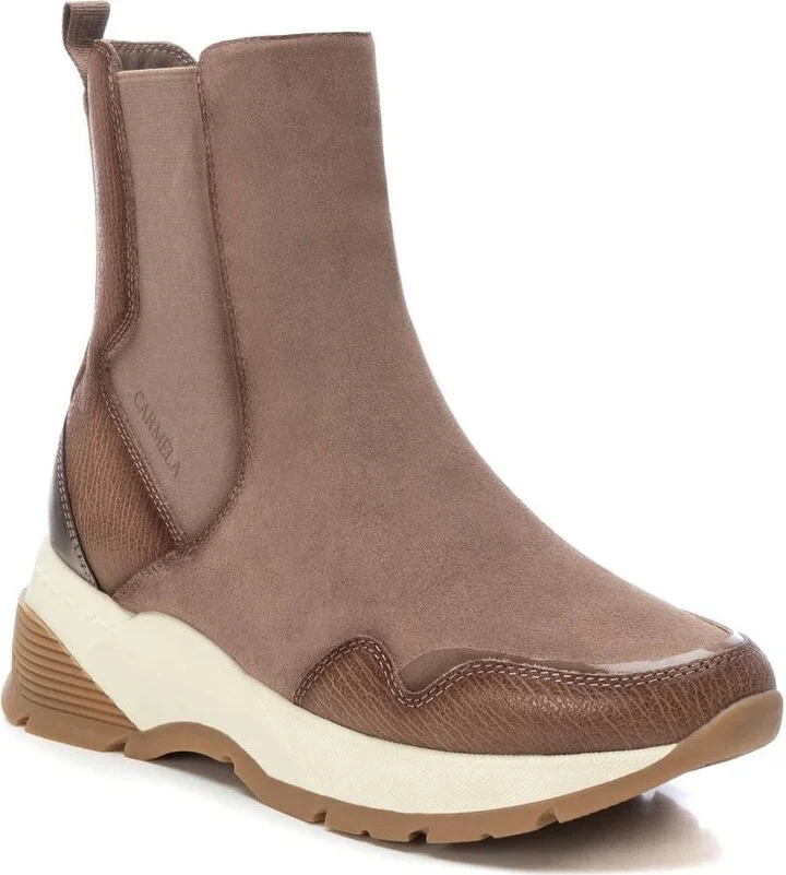 Carmela Collection Leather Sneaker Booties By Xti - Image 3