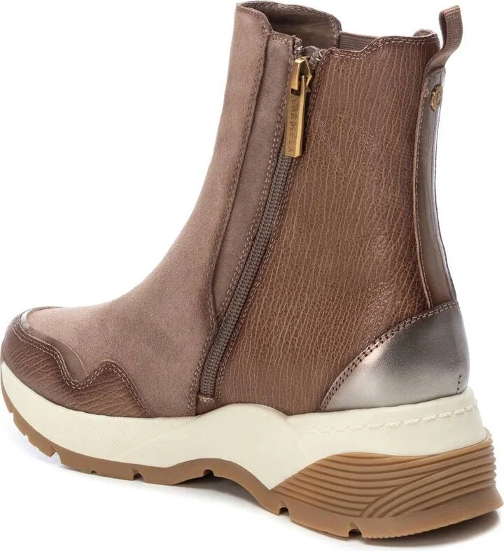 Carmela Collection Leather Sneaker Booties By Xti - Image 4