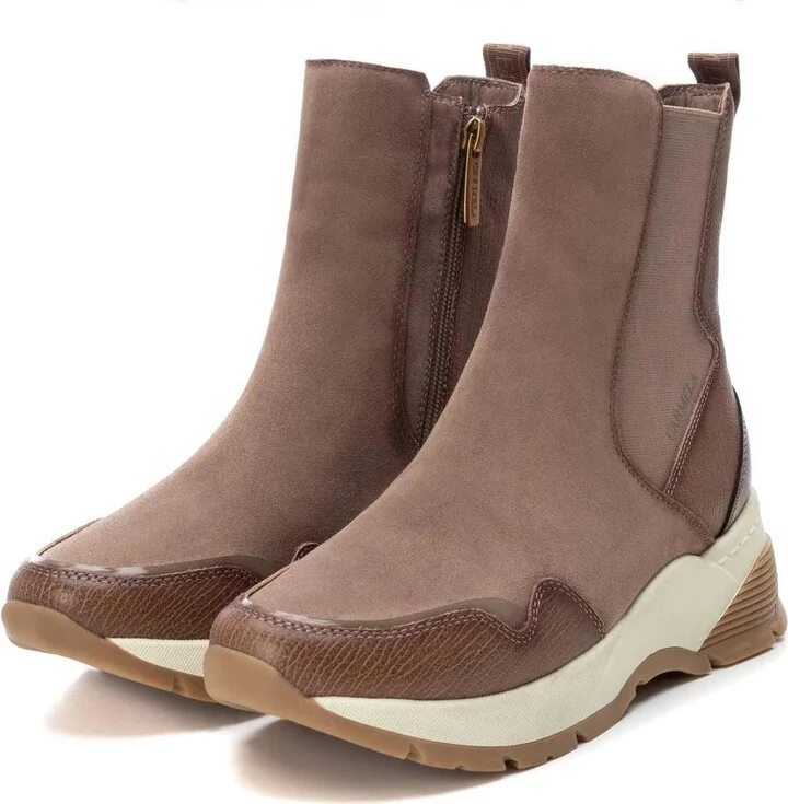 Carmela Collection Leather Sneaker Booties By Xti - Image 5