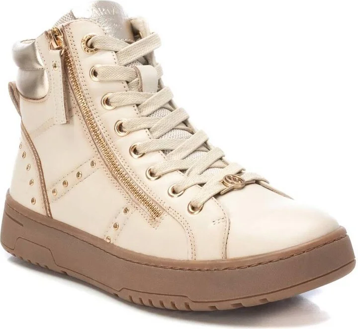 Carmela Collection Leather Sneaker Booties By Xti - Image 7