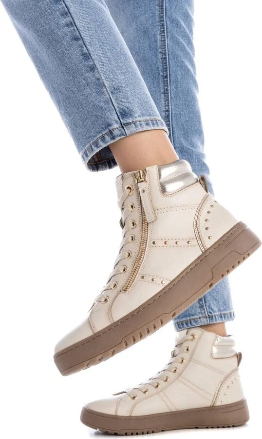 Carmela Collection Leather Sneaker Booties By Xti - Image 8