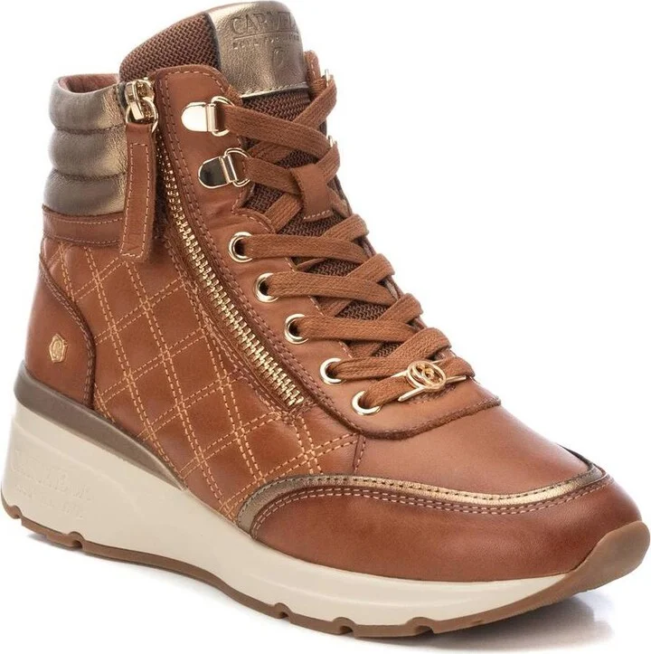 Carmela Collection Leather Sneaker Booties By Xti - Image 11