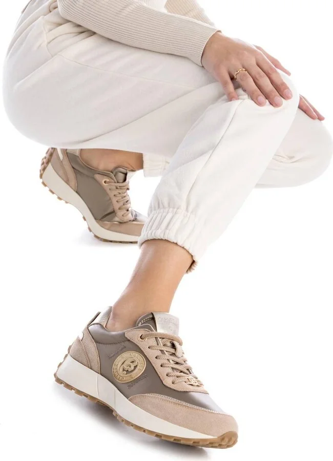 Carmela Collection Women's Leather Casual Sneakers By Xti - Image 2