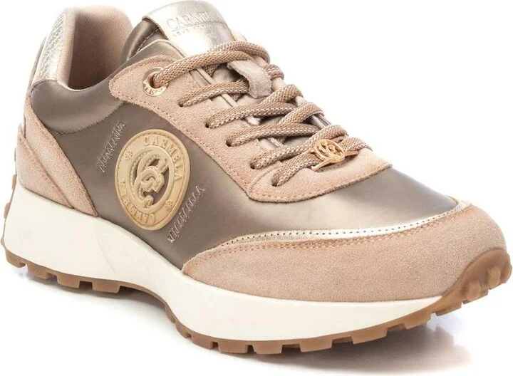 Carmela Collection Women's Leather Casual Sneakers By Xti - Image 3