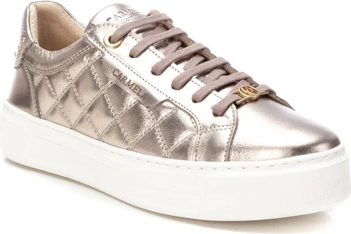 Carmela Collection Women's Leather Casual Sneakers By Xti - Image 10