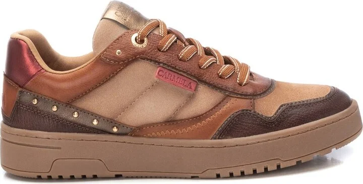 Carmela Collection Women's Leather Casual Sneakers By Xti
