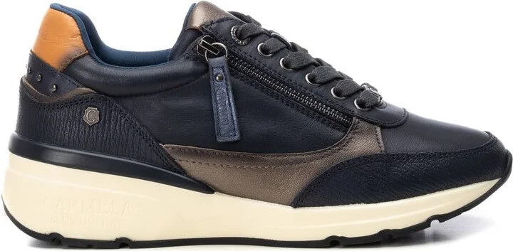 Carmela Collection Women's Leather Casual Sneakers By Xti