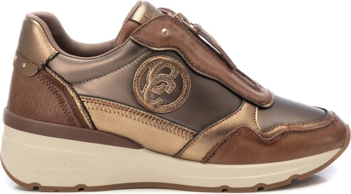 Carmela Collection Women's Leather Casual Sneakers By Xti