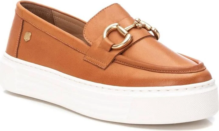 Carmela Collection Women's Leather Moccasins by Xti - Image 3