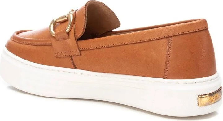 Carmela Collection Women's Leather Moccasins by Xti - Image 4