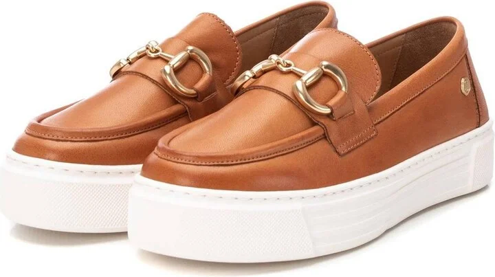 Carmela Collection Women's Leather Moccasins by Xti - Image 5