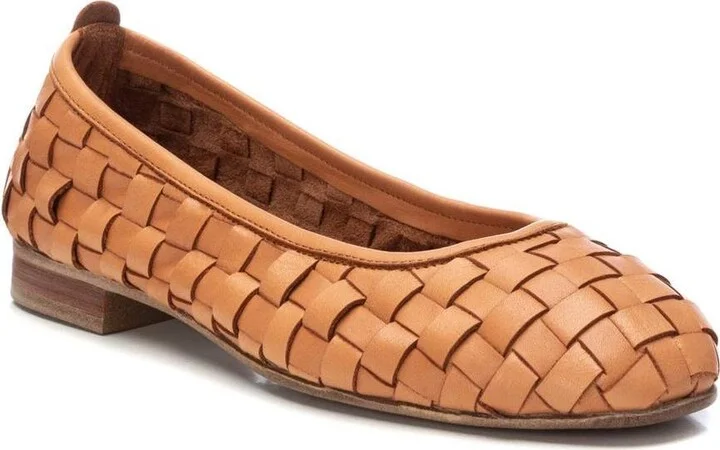 Carmela Leather Collection Women's Braided Flats By Xti - Image 2