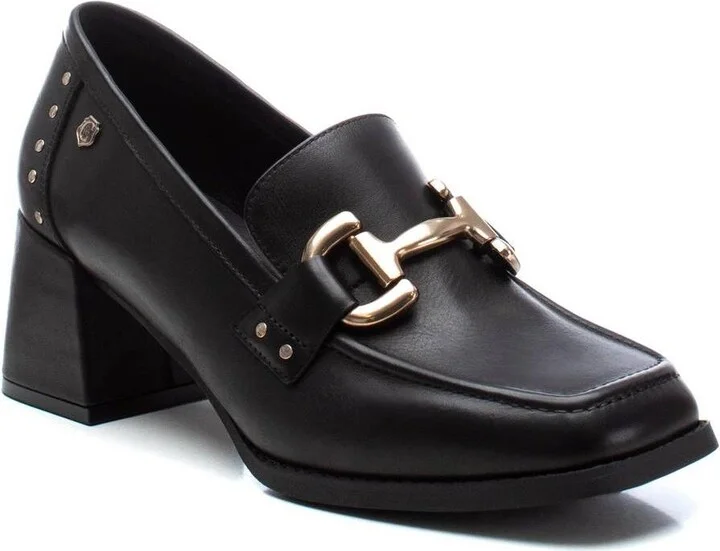Carmela Leather Collection Women's Heeled Loafers by Xti - Image 2