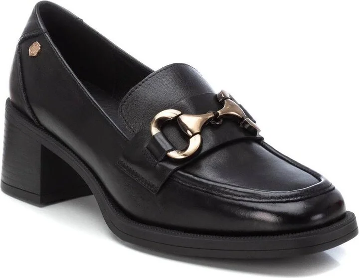 Carmela Leather Collection Women's Heeled Moccasins by Xti - Image 2