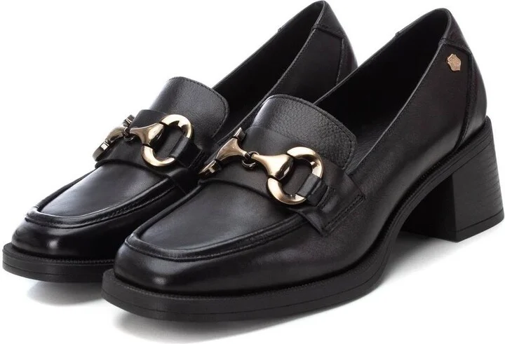 Carmela Leather Collection Women's Heeled Moccasins by Xti - Image 5