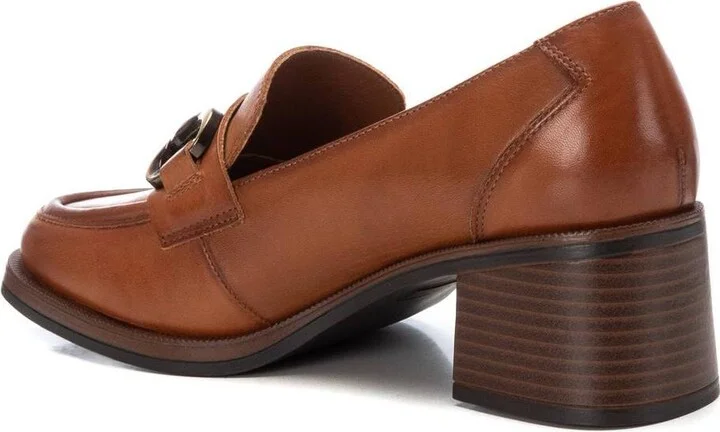 Carmela Leather Collection Women's Heeled Moccasins by Xti - Image 7