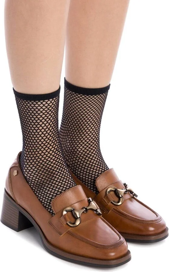 Carmela Leather Collection Women's Heeled Moccasins by Xti - Image 9