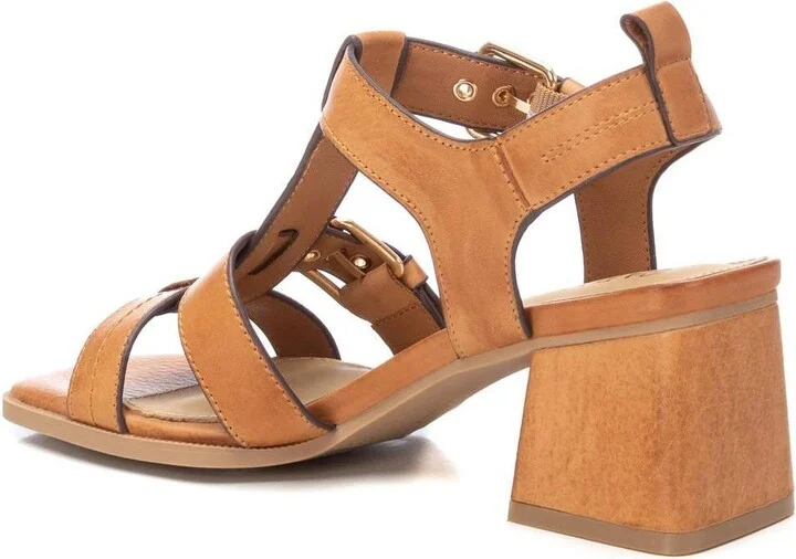 Carmela Leather Collection Women's Heeled Sandals By Xti - Image 4