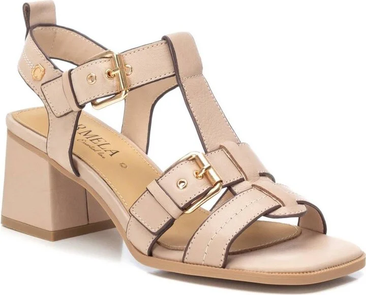 Carmela Leather Collection Women's Heeled Sandals By Xti - Image 9