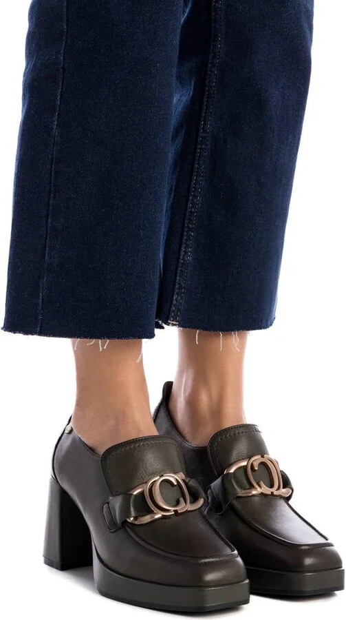 Carmela Leather Collection Women's Loafer Pump by Xti - Image 2