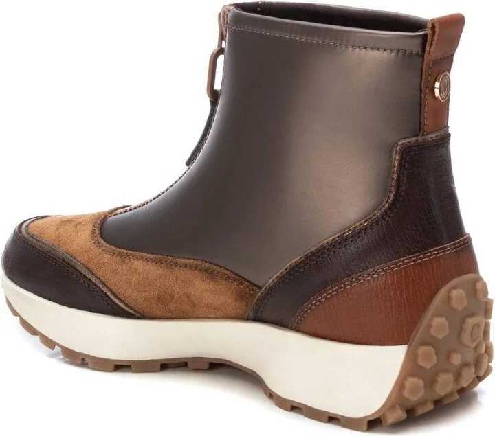 Carmela Leather Collection Women's Sneaker Booties By Xti - Image 2