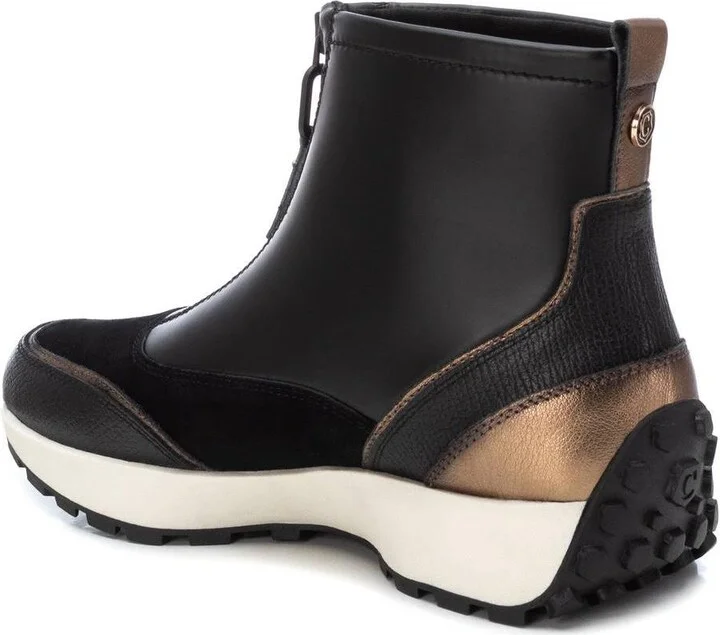 Carmela Leather Collection Women's Sneaker Booties By Xti - Image 11