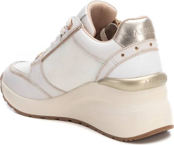 Carmela Leather Collection Women's Wedge Sneakers By Xti - Image 4
